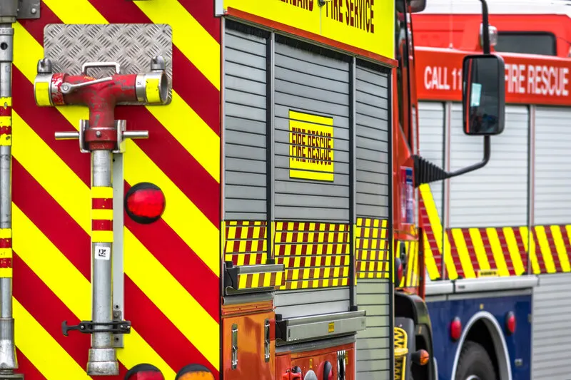 UK fire engine ready for emergency response